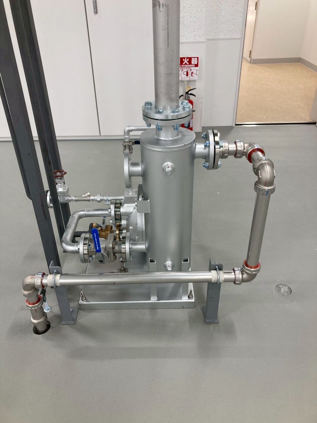 パワートラップ_蒸気ドレン配管_生産工場