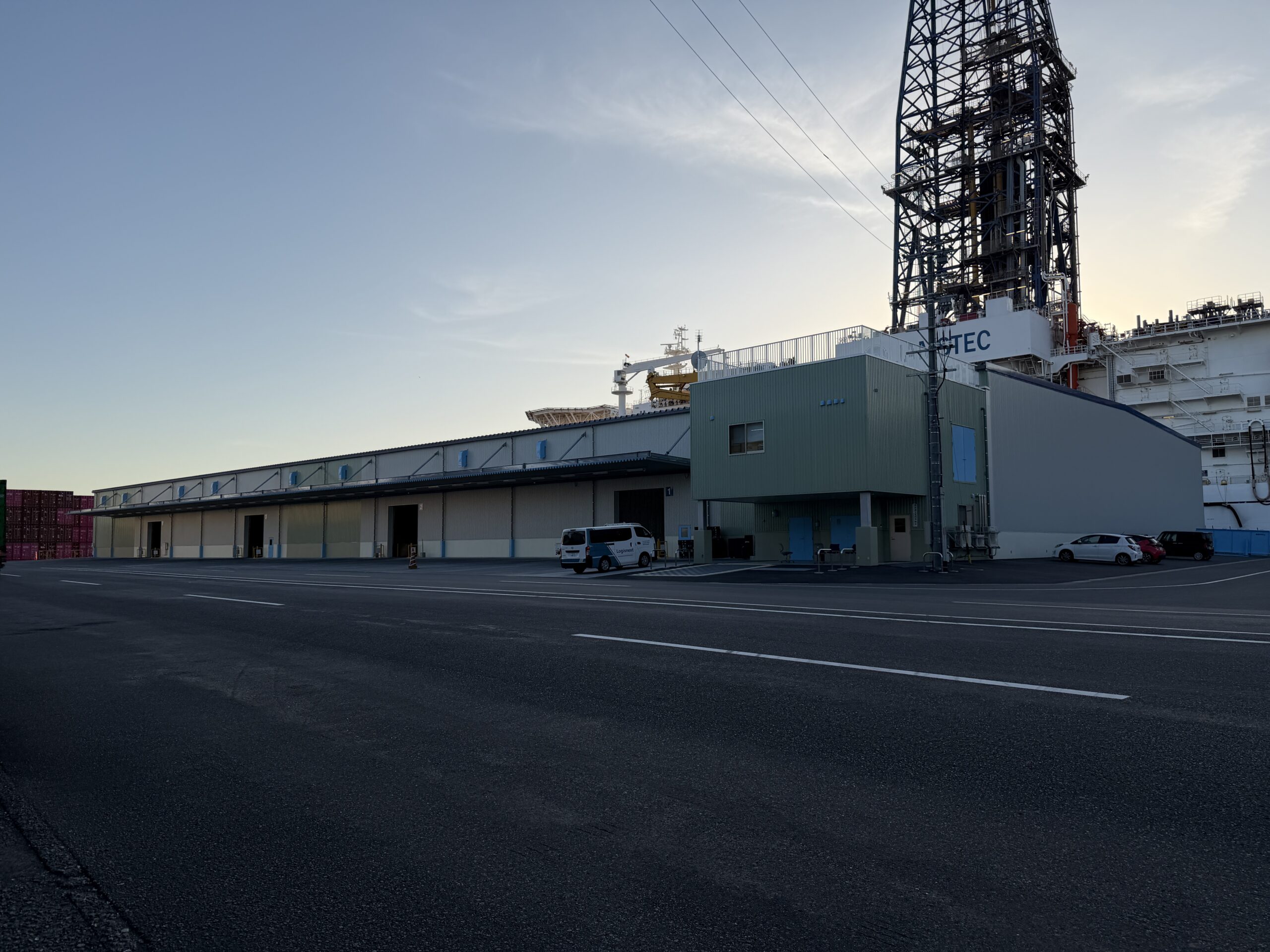 屋外消火配管　ドブメッキ架台